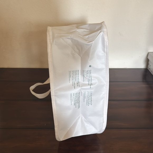 lululemon Reusable Logo Bag Tote - Holiday Limited Edition - Green/White - Picture 7 of 10